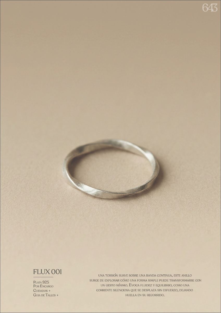 Pieza editorial 643 — plata 925 forma