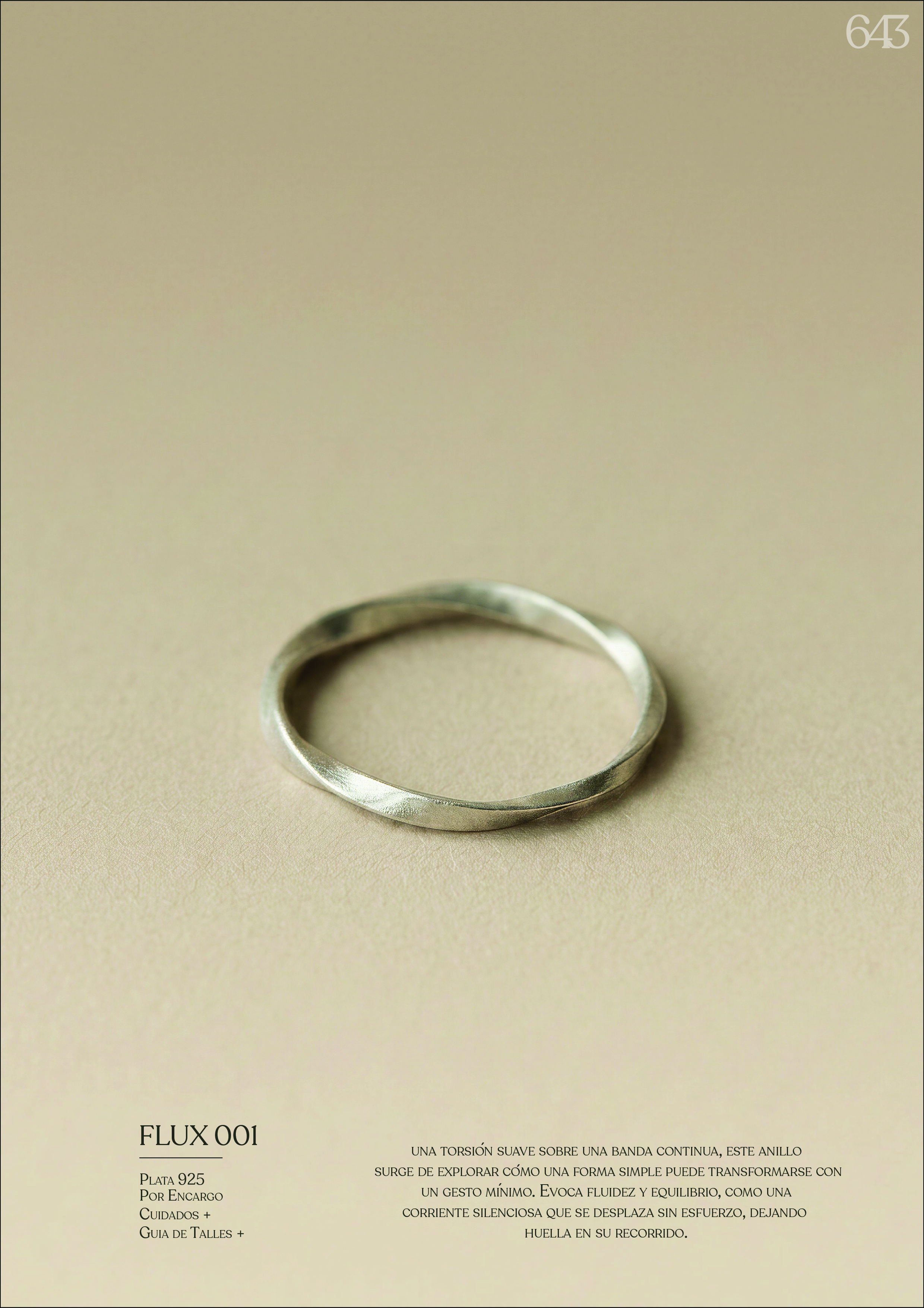 Pieza editorial 643 — plata 925 forma