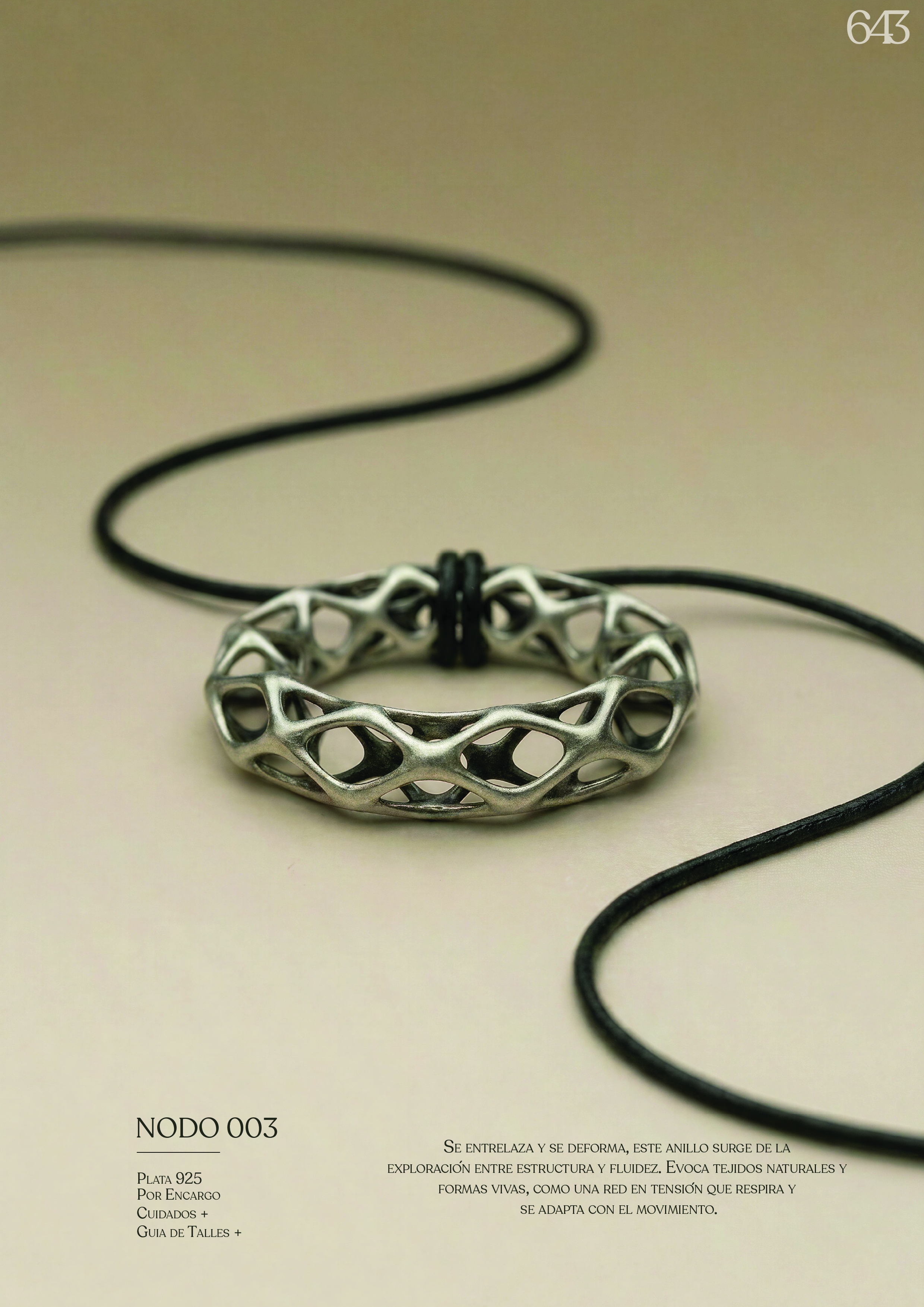 Pieza editorial 643 — plata 925 estudio