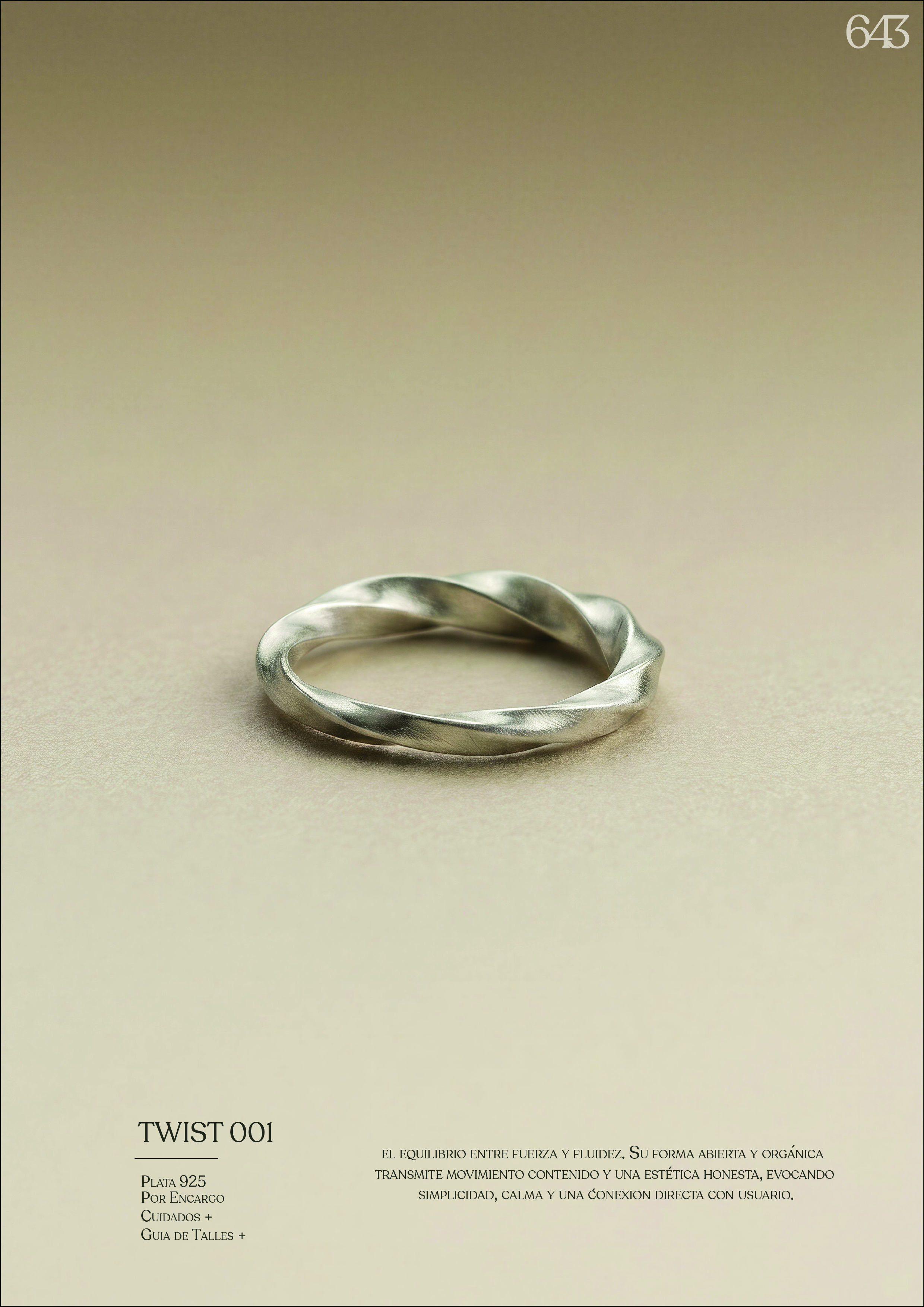 Pieza editorial 643 — plata 925 detalle